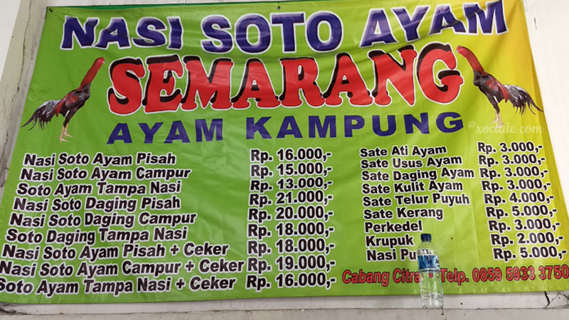 nasi soto ayam semarang